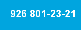 926 801-23-21